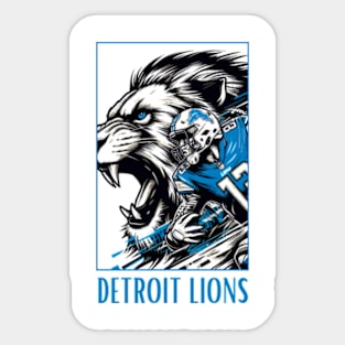 Detroit Lions Art Sticker